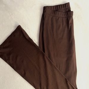 Ladies H&M Brown Ribbed Leggings